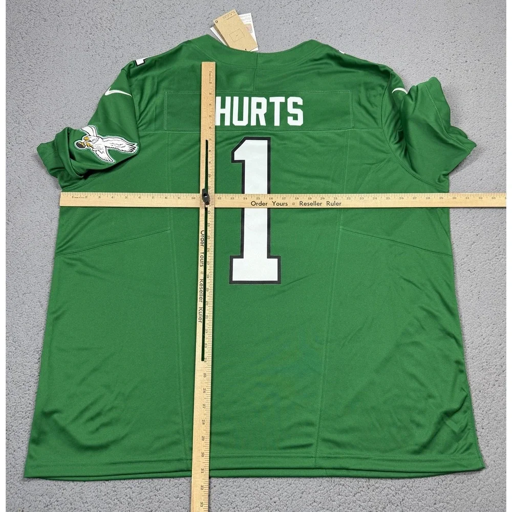 NWT Nike Philadelphia Eagles Jersey Mens 3XL Green NFL Football On Field Hurts 1